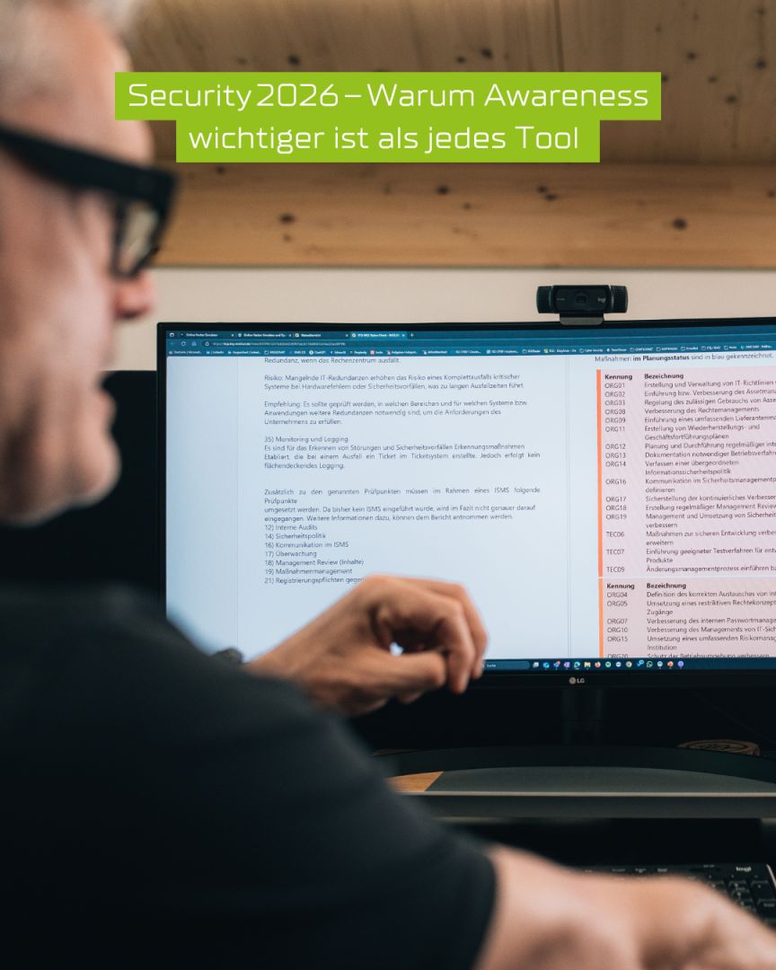 Security 2026 – Warum Awareness wichtiger ist als jedes Tool