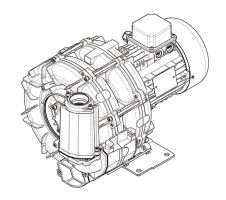 Seitenkanalverdichter - FPZ E04 TD mit 2,2 kW | 141 m³/h -275 mbar +400 mbar