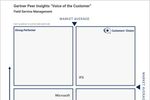 Service als Erfolgsfaktor: IFS erhält höchste Anerkennung in aktueller Gartner-Studie