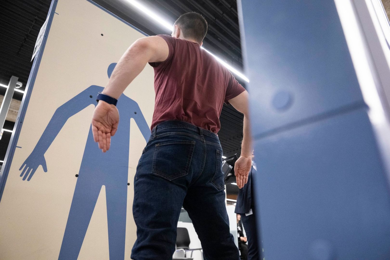 Sicherheitskontrolle am Stuttgarter Flughafen