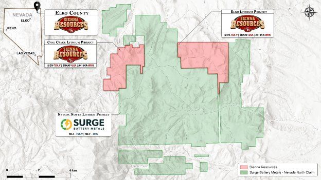 Sienna Resources Inc. erwirbt das Lithiumprojekt Cave Creek in Elko County, Nevada