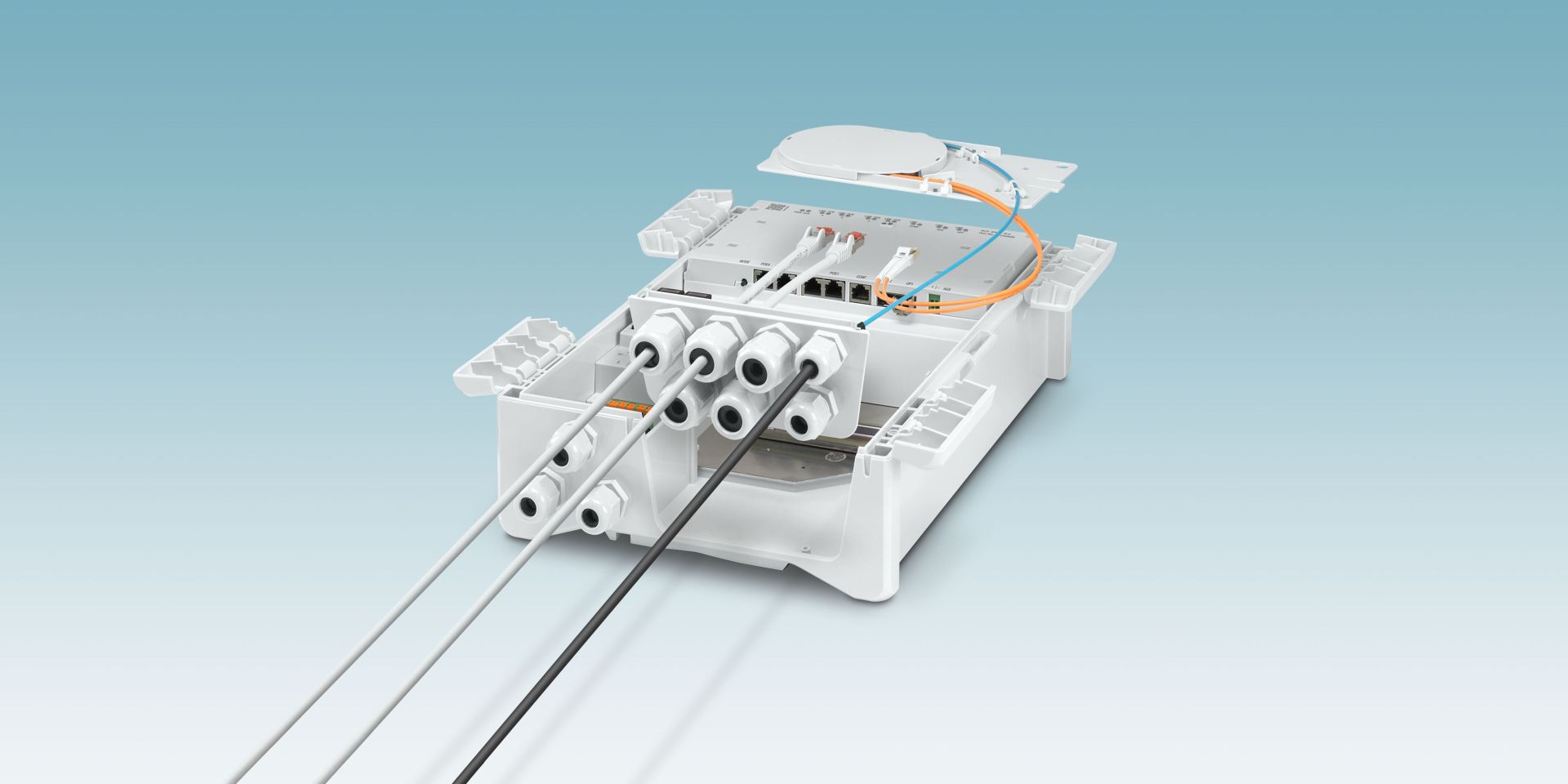 Smart Ethernet Box mit verbessertem Outdoor-Gehäuse und Schlossadapter