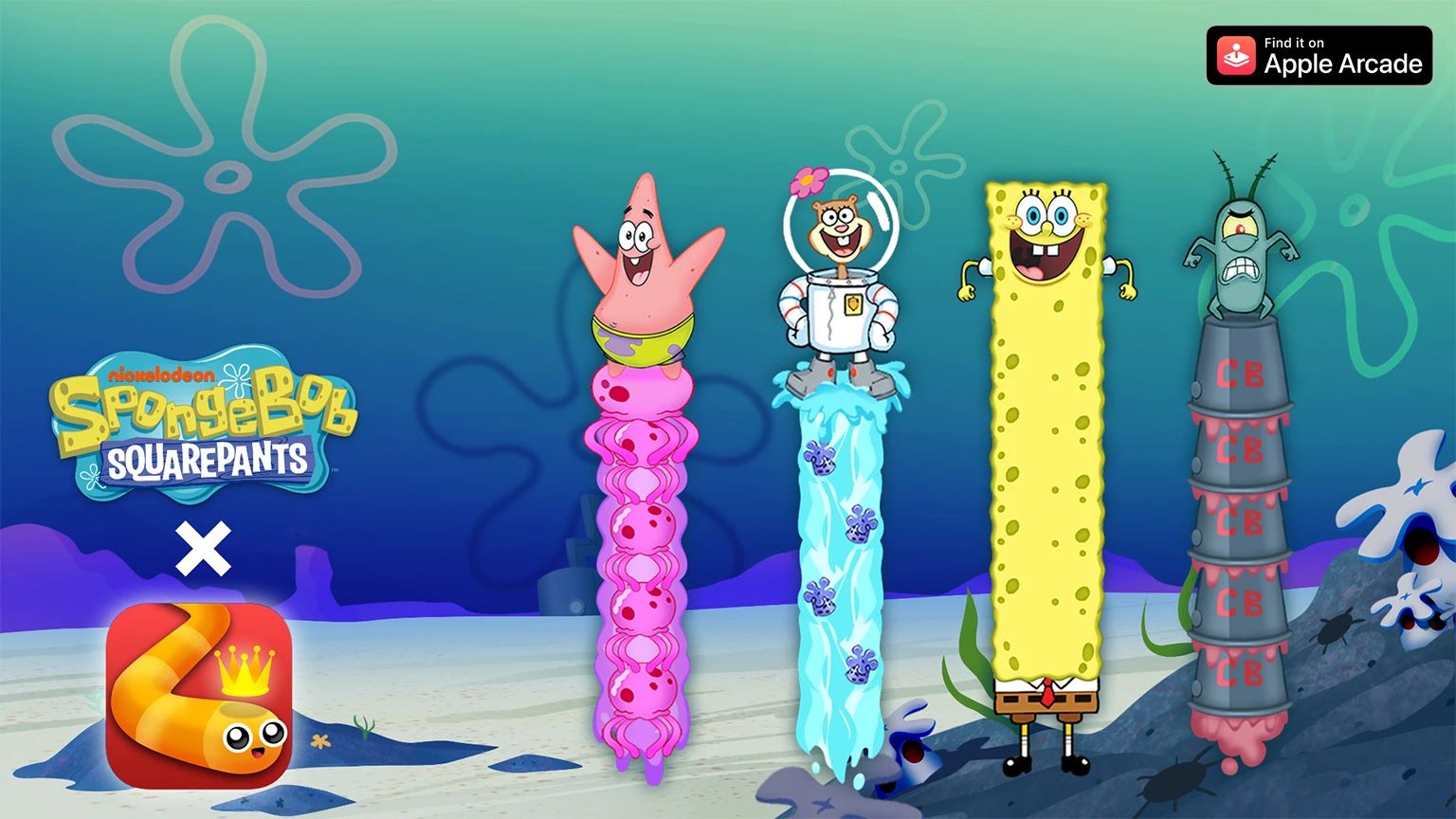 Schlangenalarm in Bikini Bottom: Snake.io+ startet quallenstarkes SpongeBob-Event