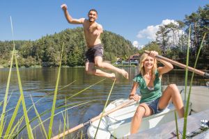 Sommer am Wolfsgrubener See: Baden, Ruhe, klare Luft