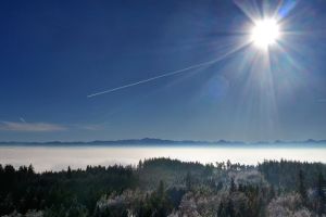 Sonne und Frost in Südbayern