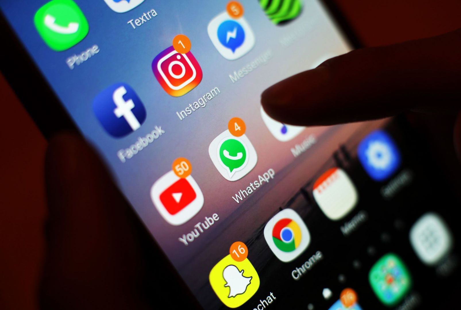 Soziale Netzwerke auf dem Smartphone