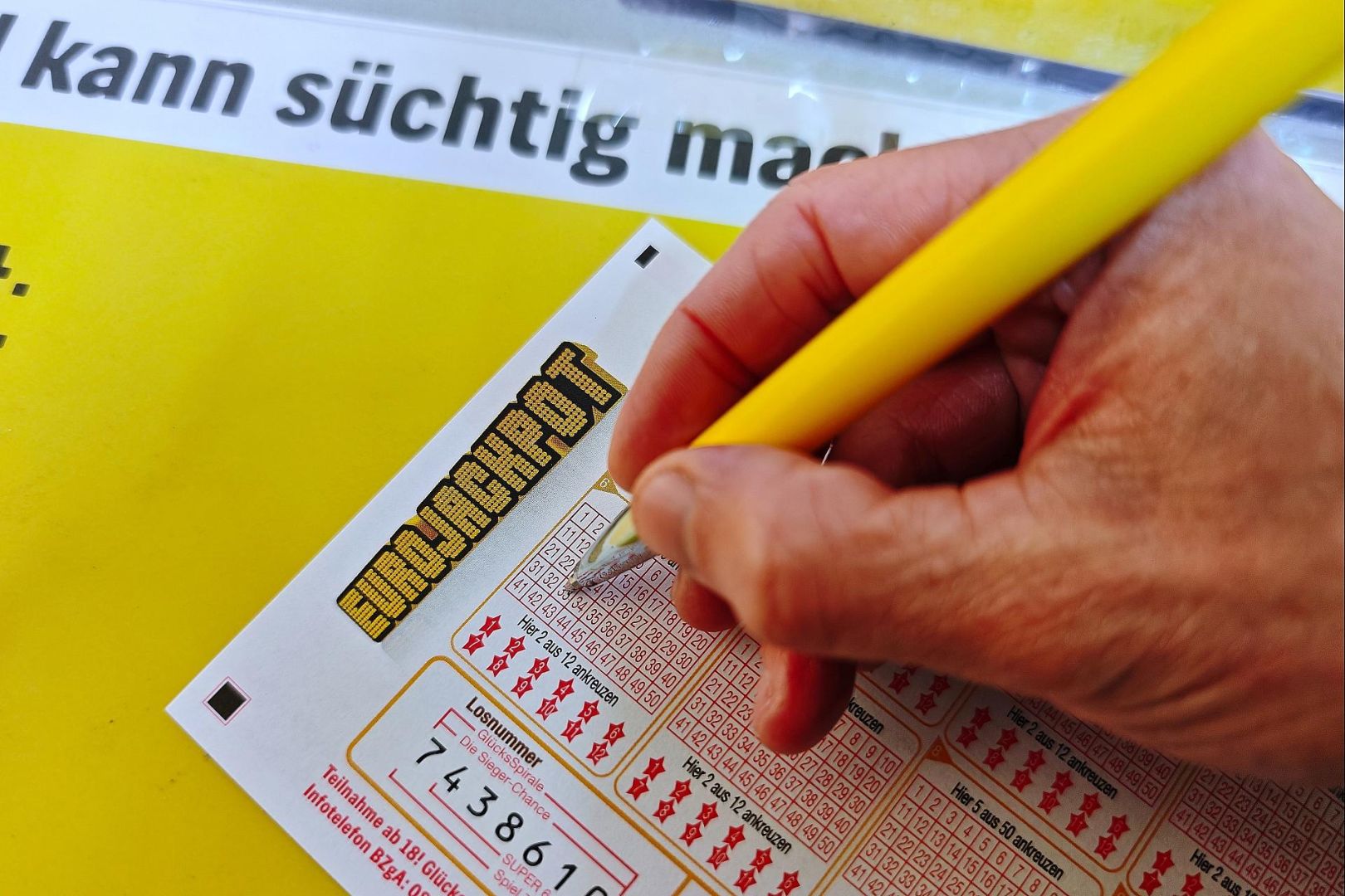 Spielschein für Eurojackpot