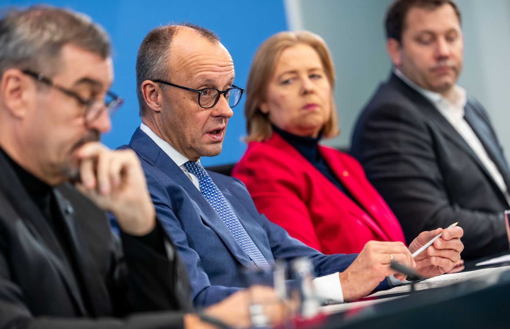 Spitzen der Koalition aus CSU, CDU und SPD