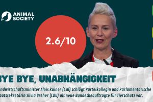Stellungnahme zur geplanten Ernennung von Silvia Breher als Bundestierschutzbeauftragte