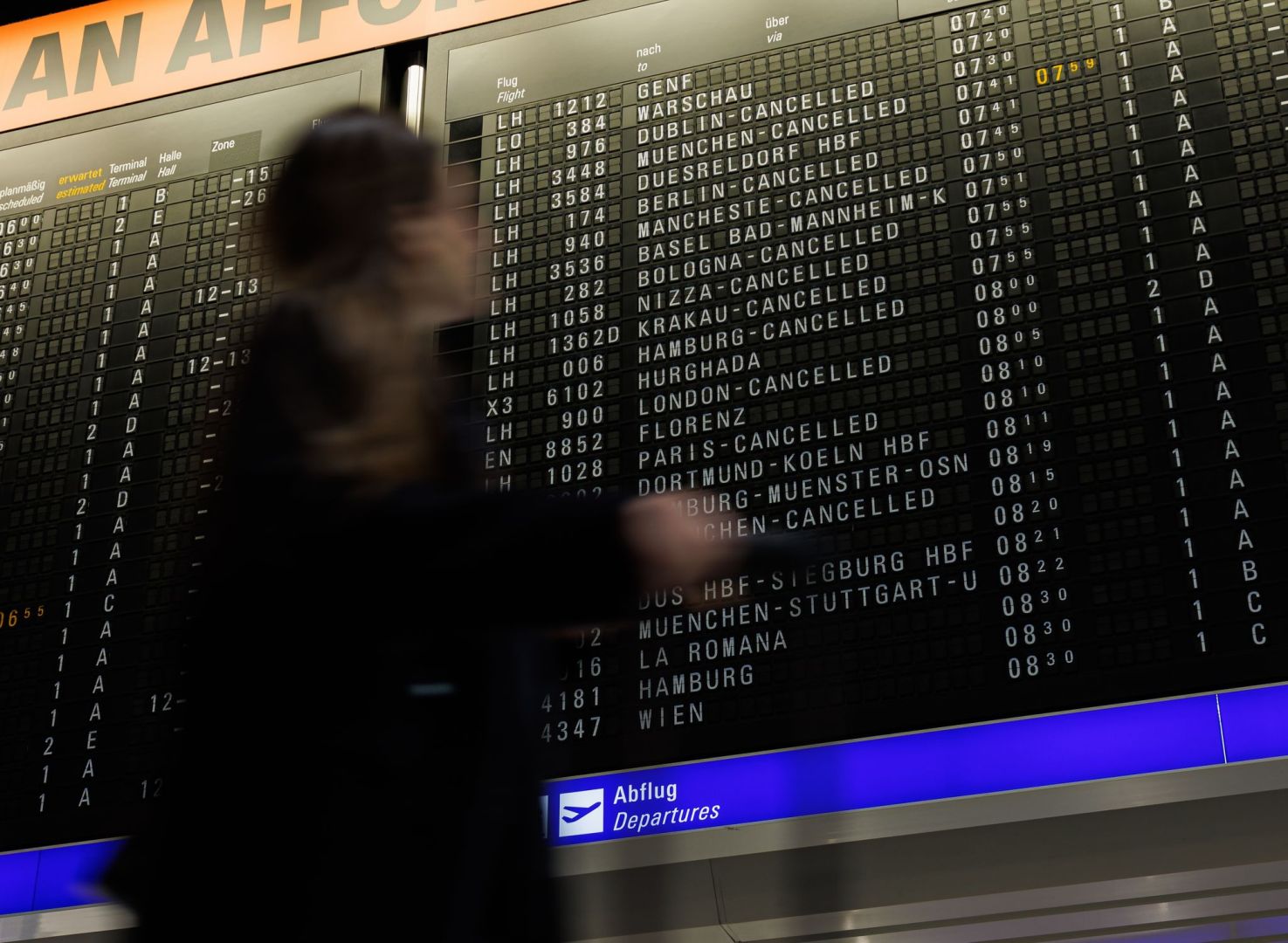 Streik der Lufthansa-Crews - Frankfurt