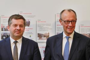 Sven Schulze und Friedrich Merz (Archiv)