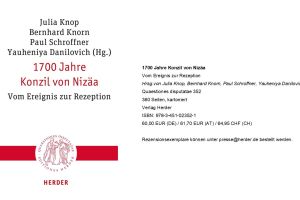 Tagungsdokumentation zum 1700-jährigen Jubiläums des Konzils von Nizäa erschienen