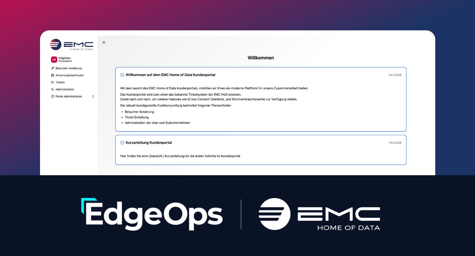 Tech-Startup optimiert mit neuem EdgePortal Prozesse der Münchner Colocation-Szene