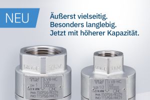 TLV verkürzt mit dem thermischen Kondensatableiter LV8 die Anfahrzeiten von Sterilisationsprozessen