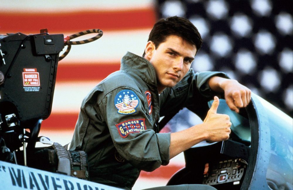 Tom Cruise als Pete 'Maverick' Mitchell in 'Top Gun' 1986