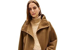 Tommy Hilfiger Damen Wool Funnel Neck Mantel für 174,00€