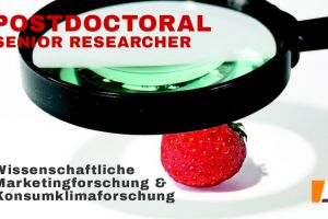 Top-Stelle in der Grundlagenforschung – Postdoc Senior Researcher Consumer Behavior