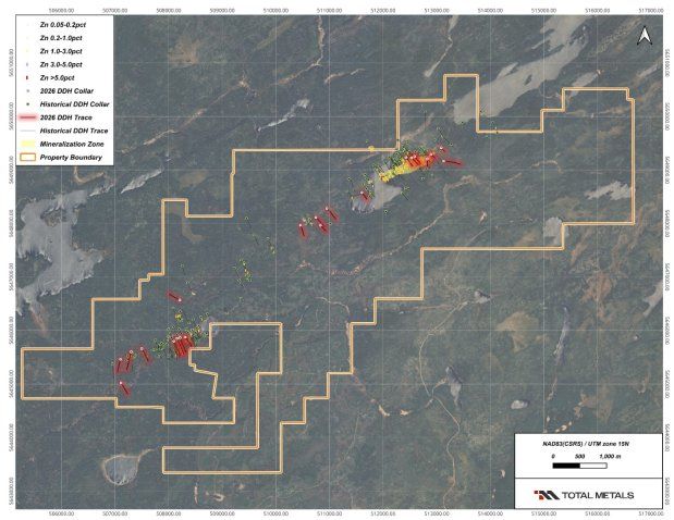 Total Metals schließt in seinem Projekt Electrolode mit kritischen Mineralien ein Explorationsbohrprogramm mit 25 Bohrlöchern über 8.408 Meter ab
