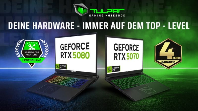 Tulpar bietet jetzt vier Jahre Garantie auf Notebooks