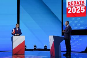 TV-Debatte der Kandidaten vor der Stichwahl in Polen