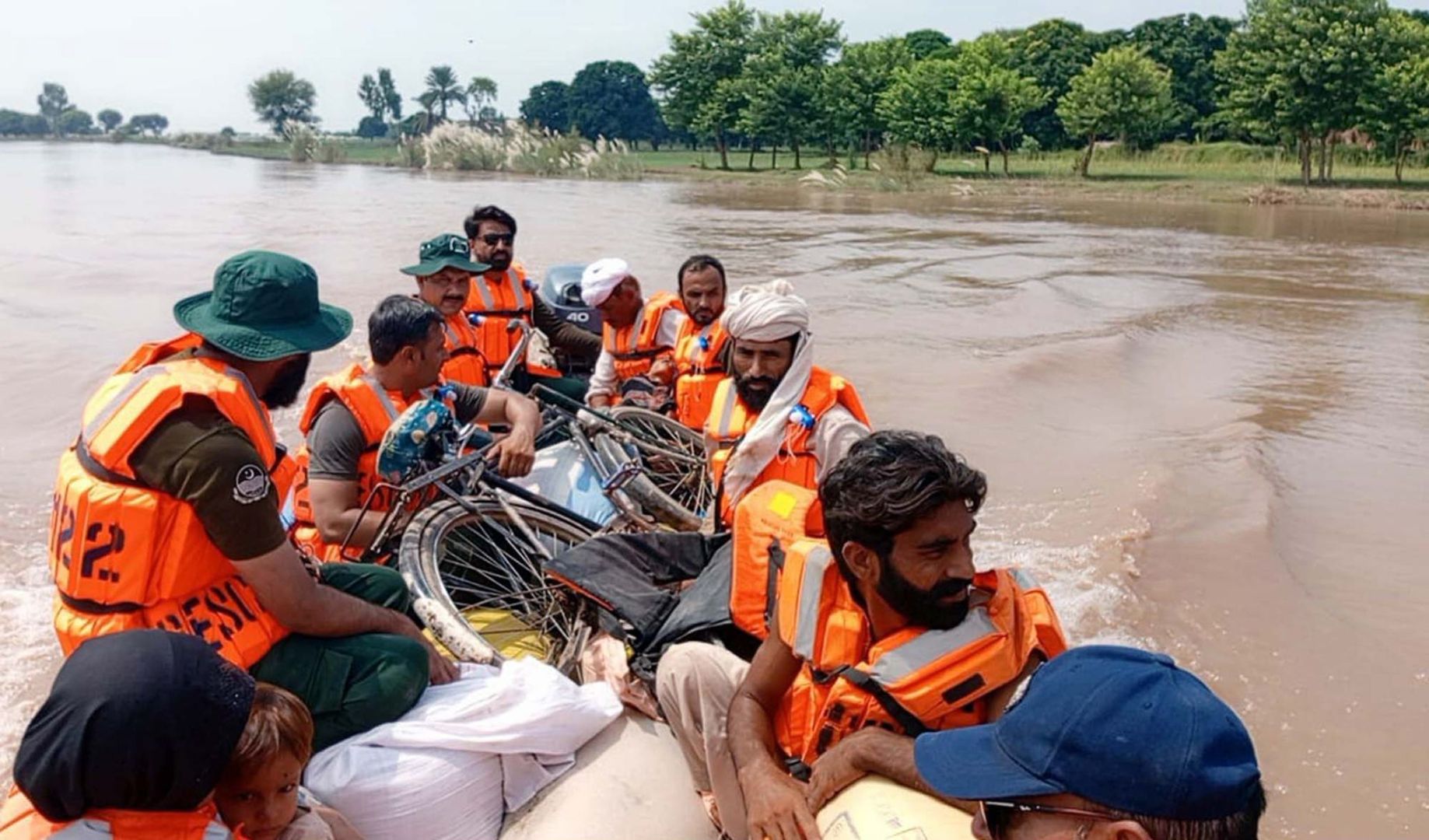 Überschwemmung in Pakistan