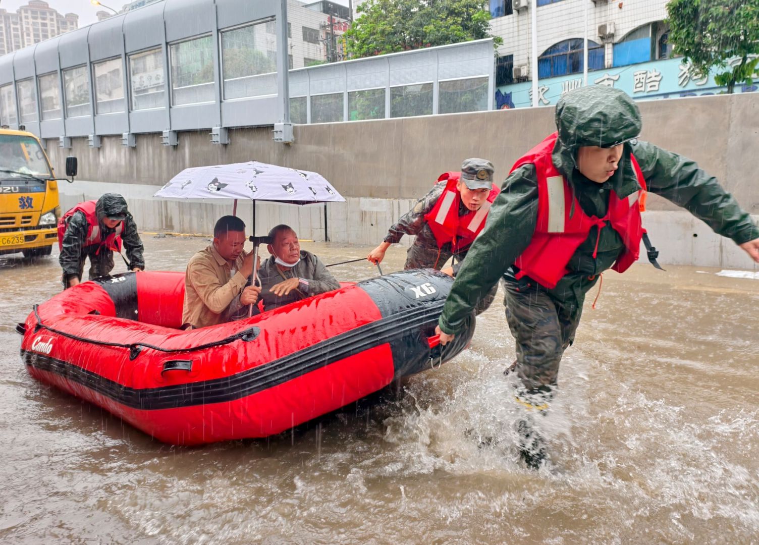 Überschwemmungen in China