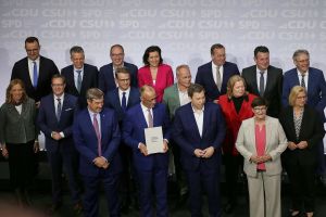 Unterzeichnung Koalitionsvertrag zwischen CDU, CSU und SPD am 05.05.2025