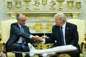 US-Präsident Trump empfängt Bundeskanzler Merz