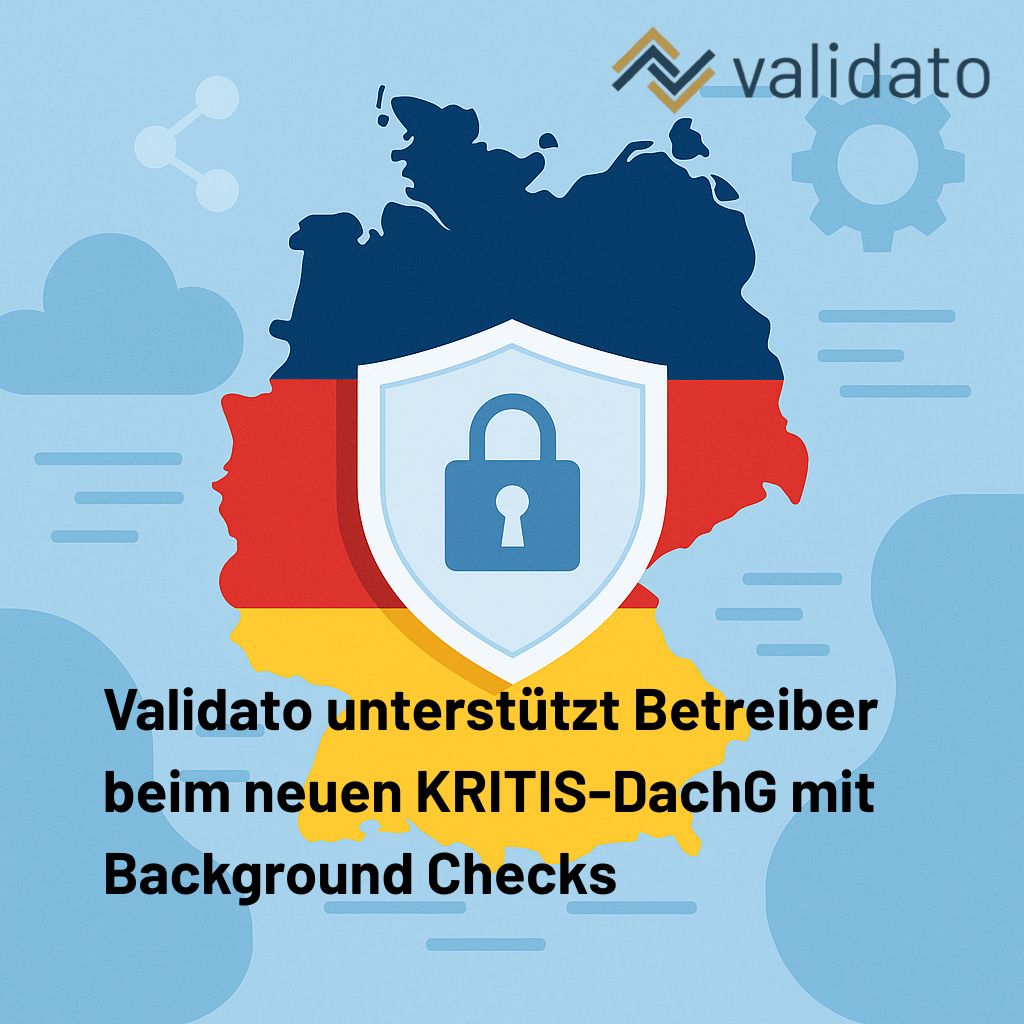 Validato stellt komplette Screening-Suite für KRITIS-Betreiber vor