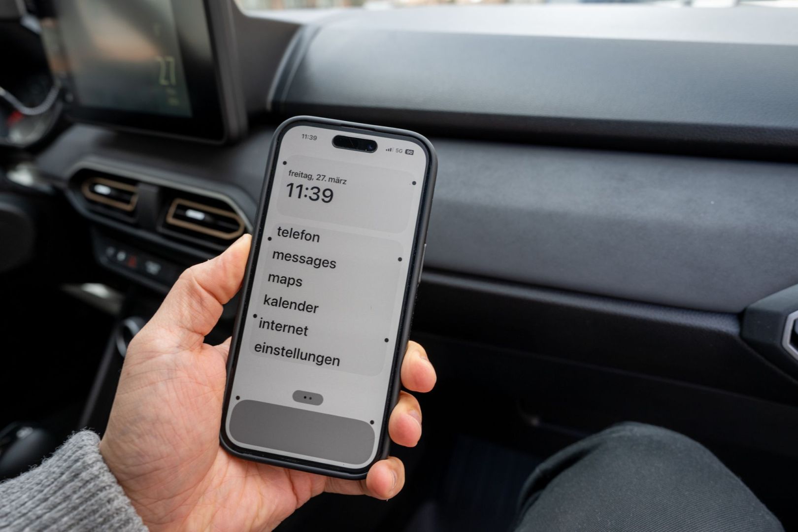 «Vehicle Motion Cues» auf einem iPhone