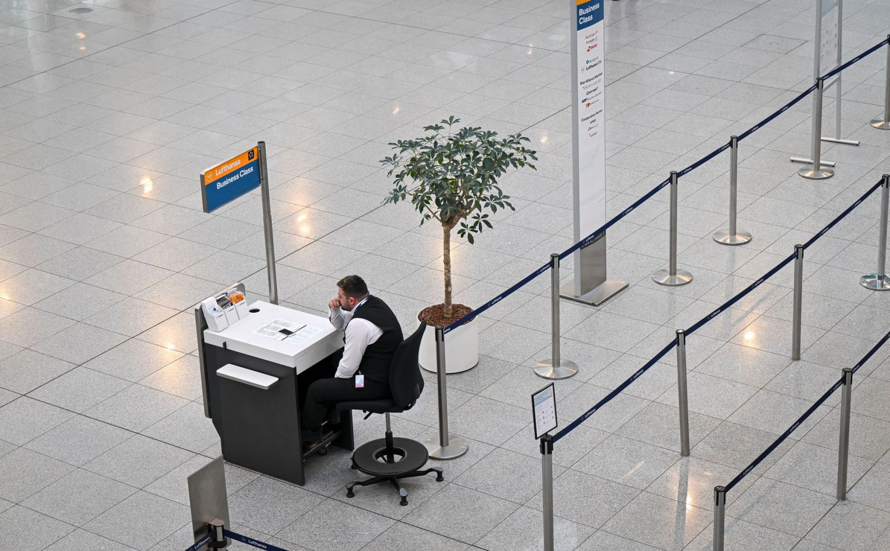 Verdi-Warnstreik am Flughafen München