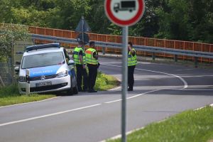 Verkehrskontrolle an der Grenze zu Polen (Archiv)