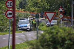Verkehrskontrolle an der Grenze zu Polen (Archiv)