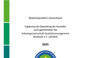 Veröffentlichung des AGQM Biodiesel Qualitätsberichts 2025