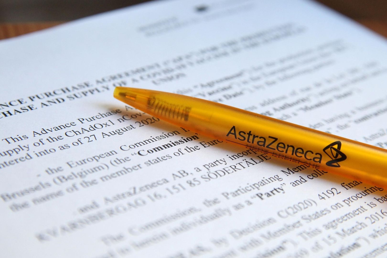 Vertrag zwischen EU und Astrazeneca (Archiv)