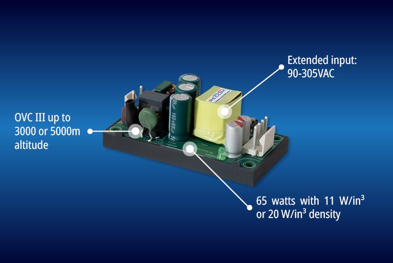 Vielseitiges AC/DC-Modul setzt neuen Maßstab für Leistungsdichte