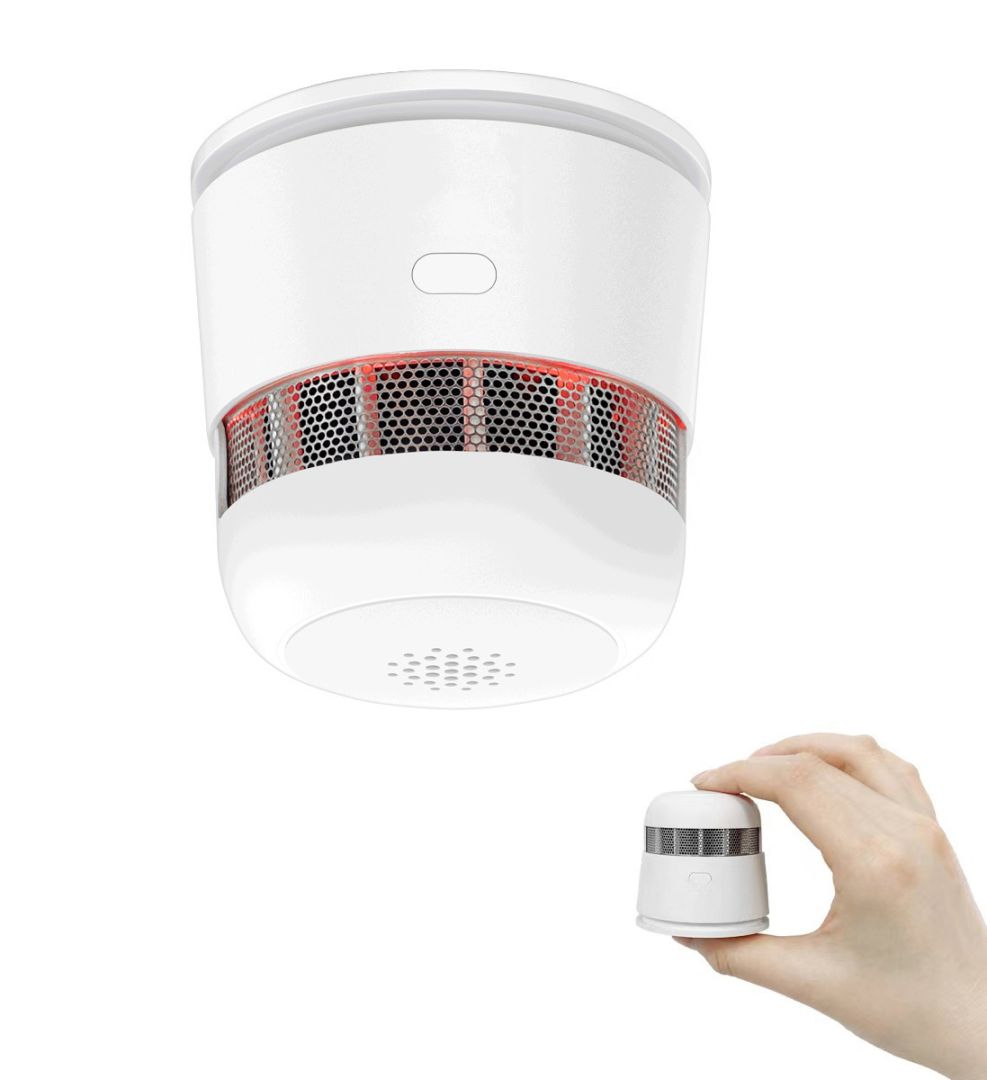 VisorTech Mini-Rauchwarnmelder RWM-180.mini, 85 dB Feueralarm, 10 Jahre Batterie, EN 1460