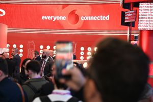 Vodafone-Messestand beim MWC