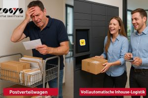 Vom Postverteilwagen zur vollautomatischen Inhouse-Logistik