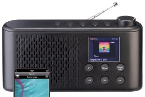 VR-Radio Mobiles Akku-Digitalradio mit DAB+/FM, Farbdisplay, Bluetooth 5.3, 6 Watt