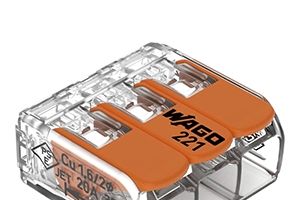 WAGO Verbindungsklemme 221-413 (3 Leiter, bis 4 mm², 50 Stück) für 15,49€
