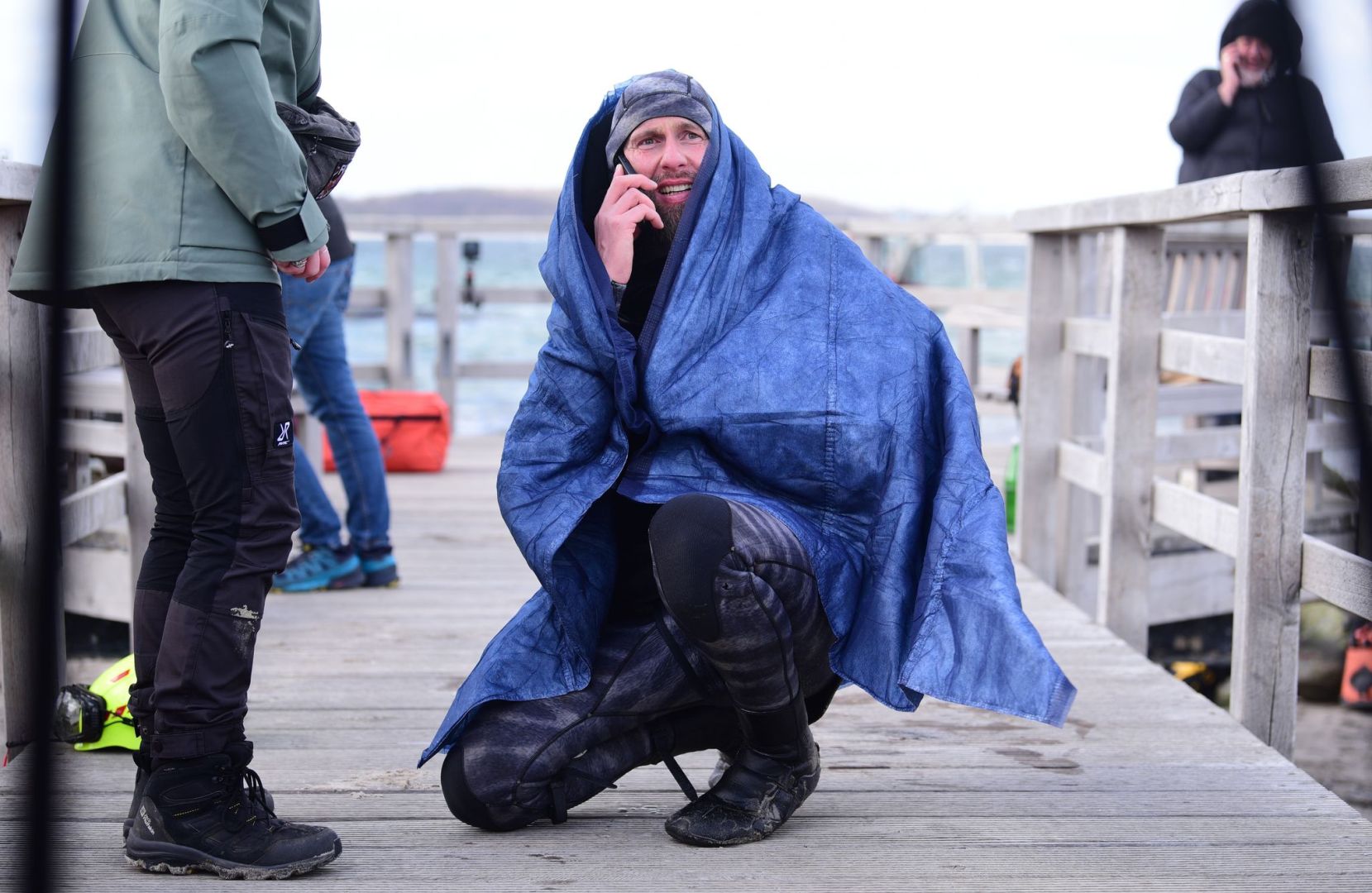 Wal an der Ostseeküste gestrandet