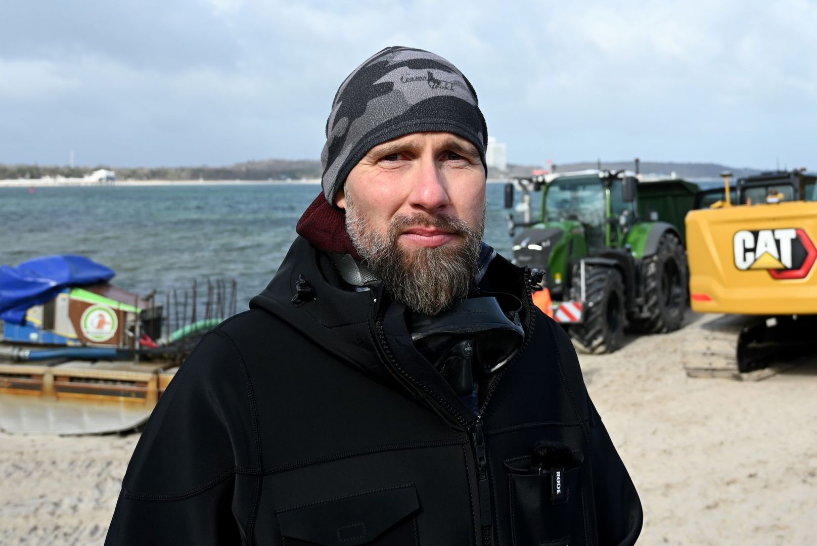 Wal an der Ostseeküste gestrandet