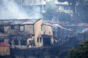 Waldbrand bei Athen