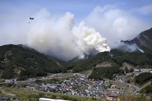 Waldbrand im Nordosten Japans