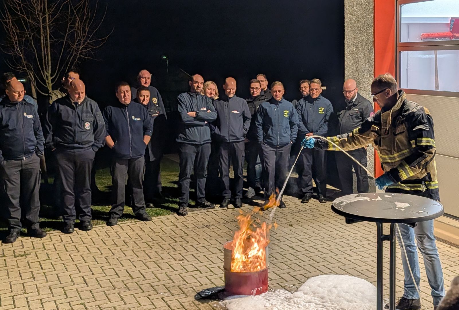 Wann wird mit Schaum gelöscht?