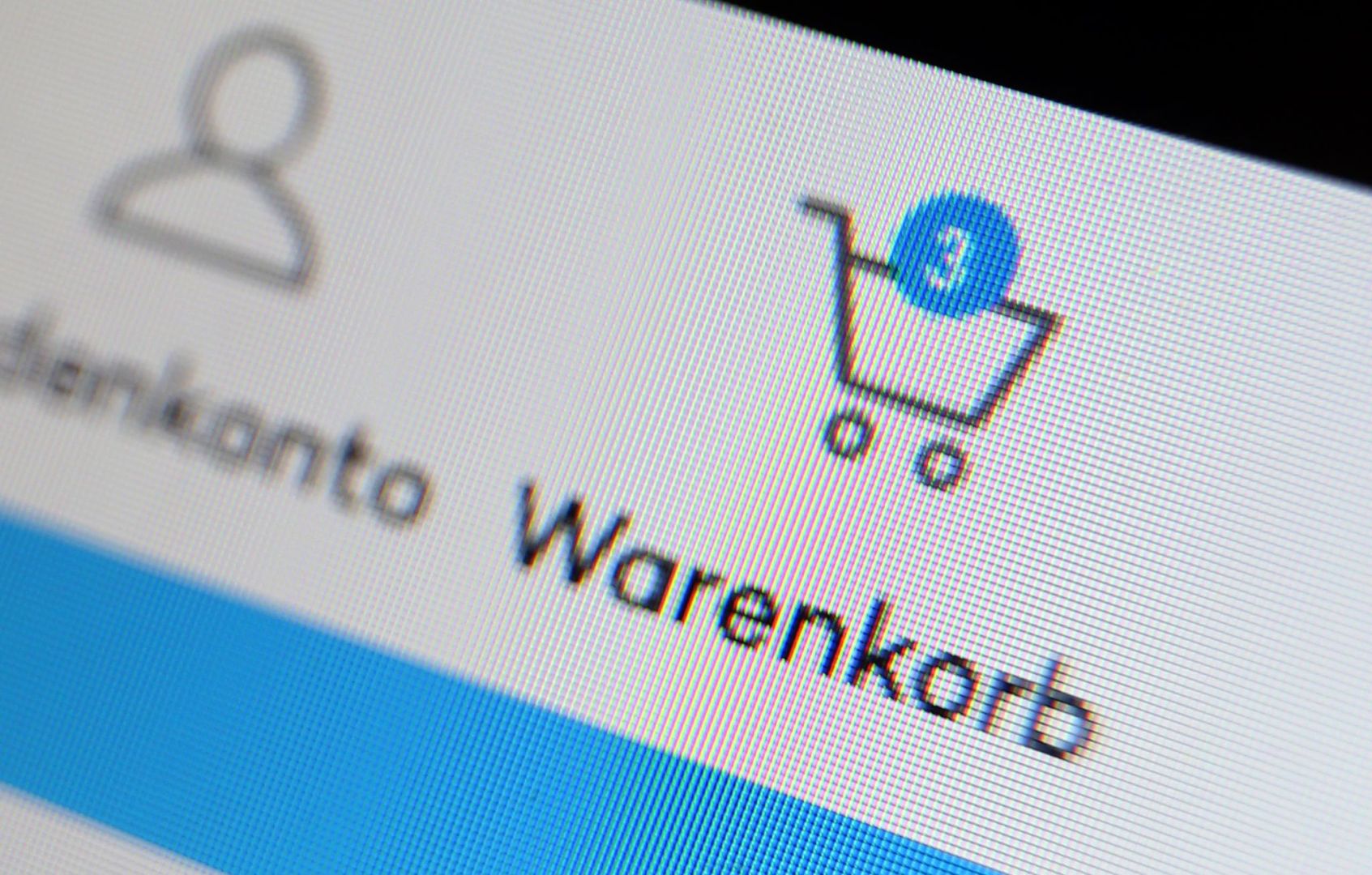 Warenkorb im Internet