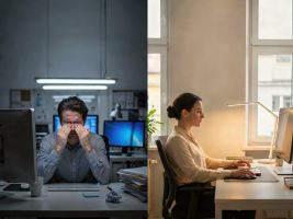 Warum Bürobeleuchtung krank machen oder gesund halten kann