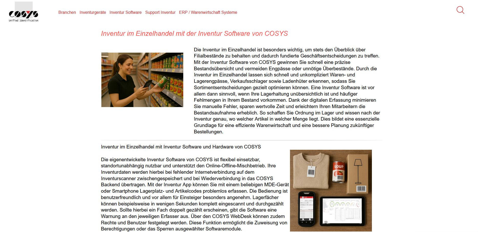 Was eine Inventur Software für den Modeeinzelhandel können muss