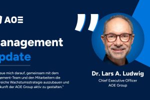 Wechsel an der Spitze der AOE Group: Dr. Lars A. Ludwig wird neuer Group CEO